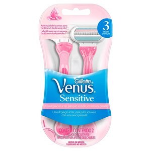 Aparelho De Depilação Gillette Venus 3 Sensitive 2 Unidades