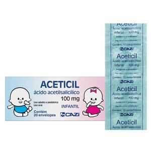 Aas - Aceticil 100 Mg Infantil 200 Comprimidos