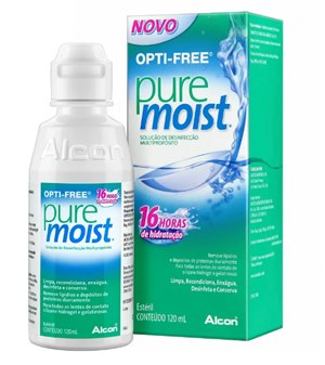 Opti Free Puremoist Solução De Desinfecção Multipropósito 120Ml