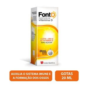 Font D Suplemento De Vitamina D Gotas Sem Açúcar 20Ml