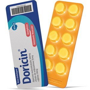 Dipirona + Orfenadrina + Cafeína - Doricin 10 Comprimidos 