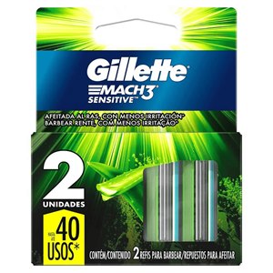 Carga Gillette Mach 3 Sensitive - 2 Unidades