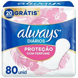 PROTETOR DIÁRIO ALWAYS PROTEÇÃO COM PERFUME 80 UNIDADES