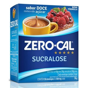 Adoçante Zero Cal Sucralose 50 Envelopes