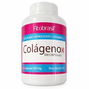 Colágeno Hidrolisado + Vitamina C 350Mg Fitobrasil 60 Cápsulas