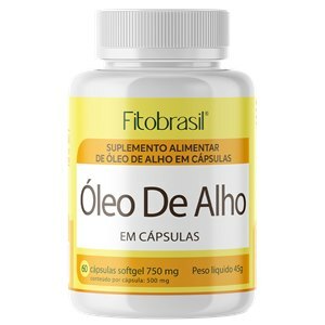 ÓLEO DE ALHO 750MG FITOBRASIL 60 CÁPSULAS 