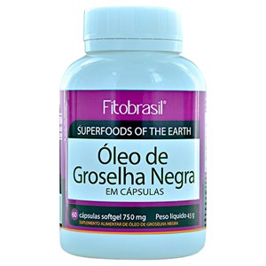 Óleo De Groselha Negra Fitobrasil 500Mg 60 Cápsulas 