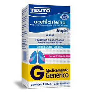 Acetilcisteína Xarope Pediátrico 120Ml - Teuto - Genérico