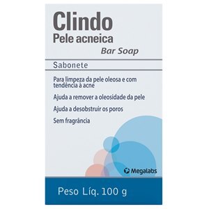 CLINDO PELE ACNEICA BAR SOAP 100G