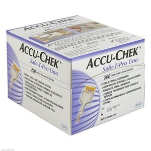 LANCETAS ACCU-CHEK SAFE T PRO UNO 200 UNIDADES