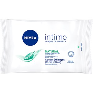 Lenço Umedecido Íntimo Nivea Natural 20 Unidades