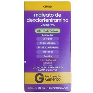 Dexclorfeniramina Xarope 120Ml - Cimed - Genérico