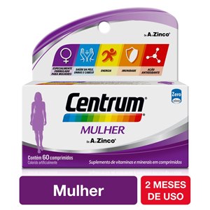 Suplemento Vitamínico Centrum Mulher 60 Comprimidos