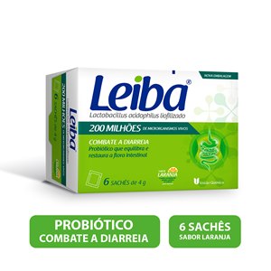 Leiba Sabor Laranja 6 Sachês 4G