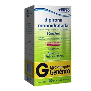 Dipirona Solução Oral 100Ml + Copo De Medida - Teuto - Genérico