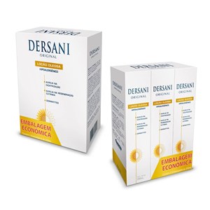 Kit Loção Oleosa Dersani Original Cicatrizante E Bactericida 3 Unidades Com 200Ml Cada