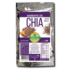 SEMENTE DE CHIA PRETA HIPER TRI 150G