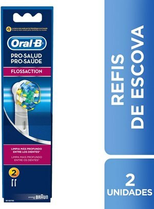 Refil Para Escova De Dente Elétrica Oral-B Flossaction - 2 Unidades