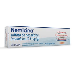 Neomicina - Nemicina Pomada 20G