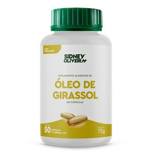 ÓLEO DE GIRASSOL 50 CÁPSULAS SIDNEY OLIVEIRA