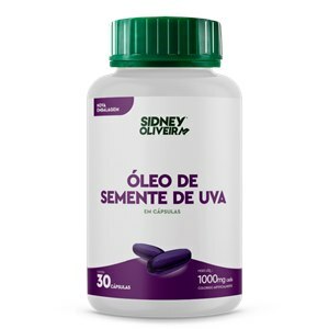 ÓLEO DE SEMENTE DE UVA 30 CÁPSULAS SIDNEY OLIVEIRA