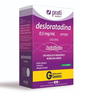 Desloratadina Xarope 60Ml - Prati Donaduzzi - Genérico (Desalex)