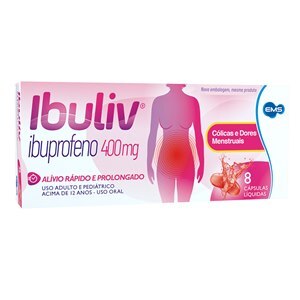 Ibuprofeno - Ibuliv 400Mg 8 Cápsulas