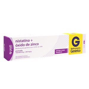 NISTATINA + ÓXIDO DE ZINCO POMADA 60 GRAMAS - PRATI DONADUZZI - GENÉRICO