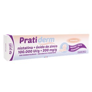 NISTATINA + ÓXIDO DE ZINCO - PRATIDERM POMADA 60G