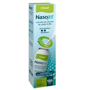 Cloreto De Sódio - Nasojet Aerosol 0,9% Jato Moderado Contínuo 100Ml