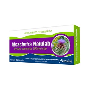 Alcachofra Natulab 300Mg 30 Cápsulas