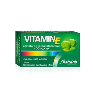 Vitamin E Natulab 400Mg 30 Cápsulas 