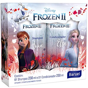 Kit Baruel Shampoo 230Ml + Condicionador 230Ml Princesas Frozen