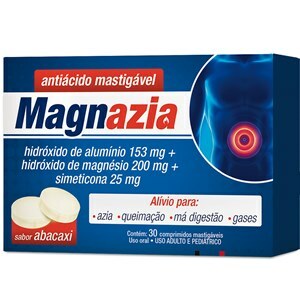 Magnazia Sabor Abacaxi 30 Comprimidos Mastigáveis