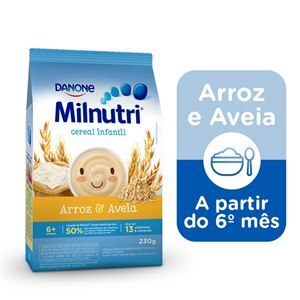 Milnutri Cereal Infantil Arroz E Aveia 230G 