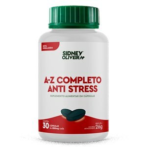 A-Z COMPLETO ANTI-STRESS 30 CÁPSULAS SIDNEY OLIVEIRA