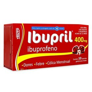 IBUPROFENO - IBUPRIL 400MG 10 CÁPSULAS