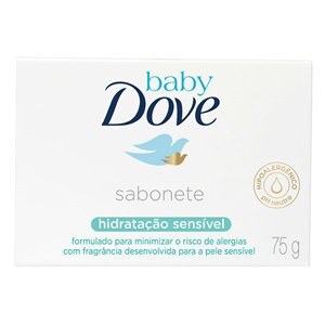Sabonete Em Barra Infantil Baby Dove Hidratação Sensível 75G