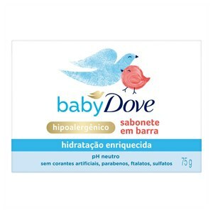 SABONETE EM BARRA INFANTIL BABY DOVE HIDRATANTE ENRIQUECIDO 75G