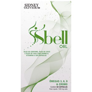 Sbell Orl Óleo De Cártamo + Coco + Chia + Cromo + Vit. E Sidney Oliveira 60 Cápsulas