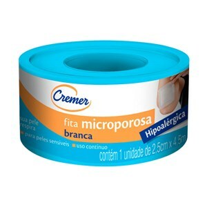 FITA MICROPOROSA BRANCA CREMER 2,5X4,5M