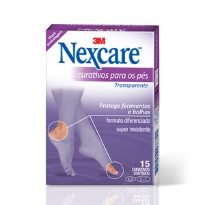 Curativo Nexcare Transparente Para Os Pés 15 Unidades