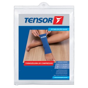 Tornozeleira De Compressão Tensor Cor Preta Tamanho G 2 Unidades