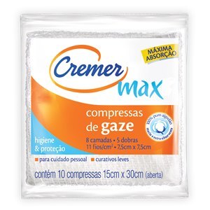 Compressa De Gaze Cremer 10 Unidades