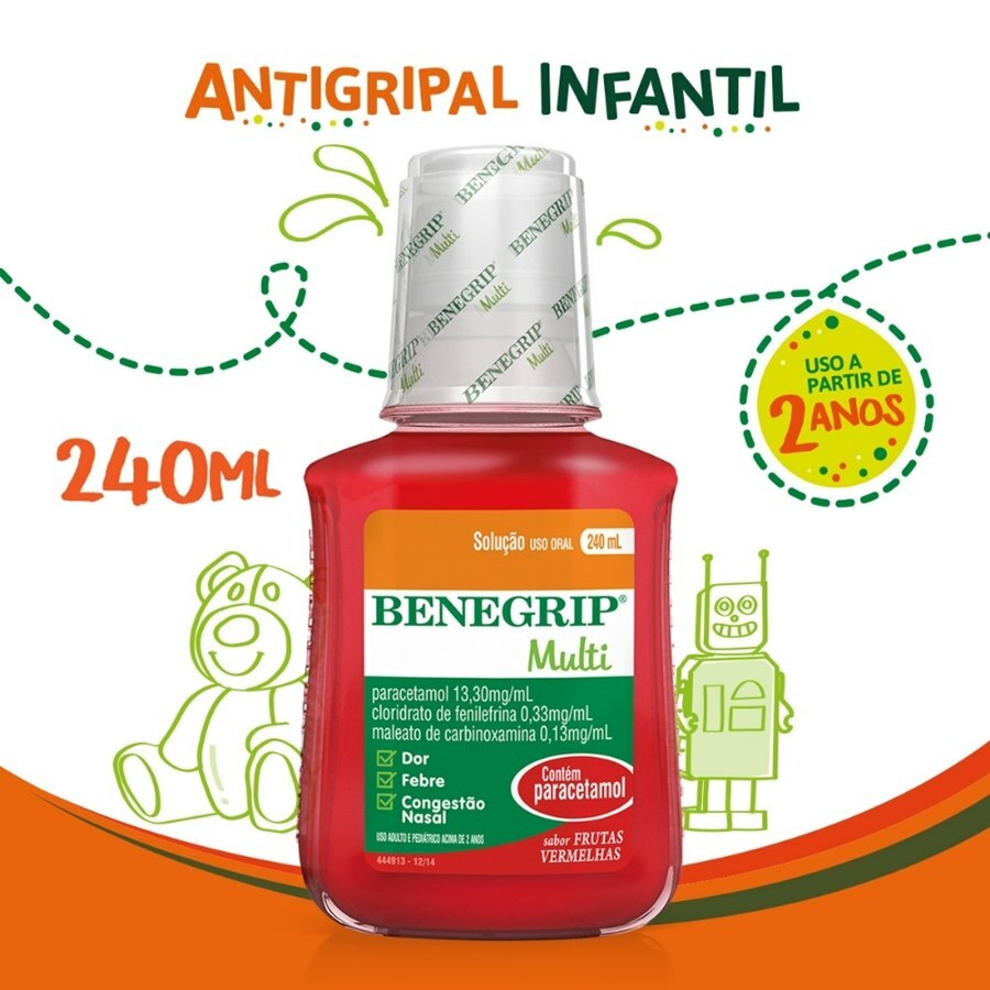 BENEGRIP MULTI SOLUÇÃO 240ML - Ultrafarma