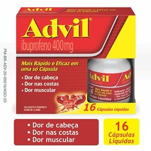 Ibuprofeno Advil 400Mg 16 Cápsulas
