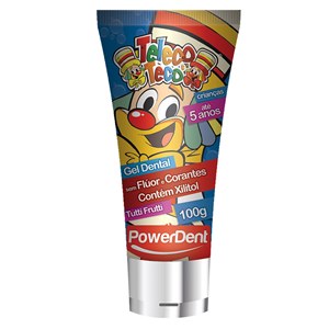 Gel Dental Power Dent Teleco E Teco Sem Flúor 100G