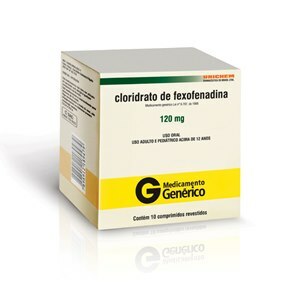 FEXOFENADINA 120 MG COM 10 COMPRIMIDOS - UNICHEM - GENÉRICO