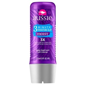 Máscara De Tratamento Capilar Aussie Mega Moist 3 Minute Miracle 236Ml