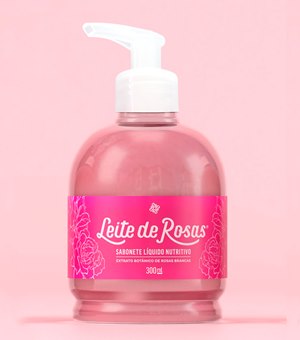 Sabonete Líquido Leite De Rosas Tradicional 300Ml